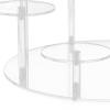 Acrylic Cupcake Stands, Multi Layer Display Stand for Anime Figures and Desserts, Stable Round Doll Platter with 8 Small Discs and Rods, Perfect for Wedding Birthday Party Displays (Transparent) view 3