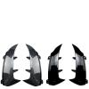 For Mercedes Benz A Class W177 A180 A200 A220 AMG Hatchback 2018-2023 Rear Bumper Trim Lip Spoiler Stickers Fender Canards Black(Carbon pattern) view 2