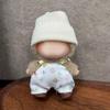 10 CM Doll Clothes for Mini Lububu2Set of Cute Fashion Outfits Accessories Compatible with Pin for Love Series A-M N-Z,Includes:Two Hats, Two Suspenders, and Two Shoes (Overalls Set) view 2