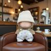 10 CM Doll Clothes for Mini Lububu2Set of Cute Fashion Outfits Accessories Compatible with Pin for Love Series A-M N-Z,Includes:Two Hats, Two Suspenders, and Two Shoes (Overalls Set) view 4