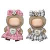 10 CM Doll Clothes for Mini Lububu2Set of Cute Fashion Outfits Accessories Compatible with Pin for Love Series A-M N-ZIncludesTwo Dresses + Two Bows +Two Shoes(Skirt Set) view 1
