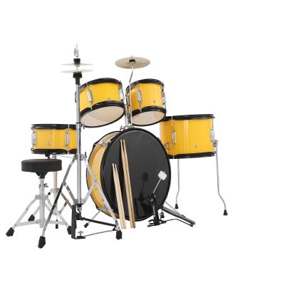 Full Size Complete 5-Piece Full Size Drum Set for Beginners & Teens | Includes Adjustable Throne & Cymbal, Complete 5-Piece Kit