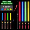 PremToytics Light Up LED Saber, Light Swords with FX Sound and Realistic Handle, Expandable Sabre for Halloween Dress Up Parties Birthday Christmas Galaxy War Fighters (Yellow) view 2