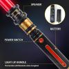 PremToytics Light Up LED Saber, Light Swords with FX Sound and Realistic Handle, Expandable Sabre for Halloween Dress Up Parties Birthday Christmas Galaxy War Fighters (Yellow) view 4