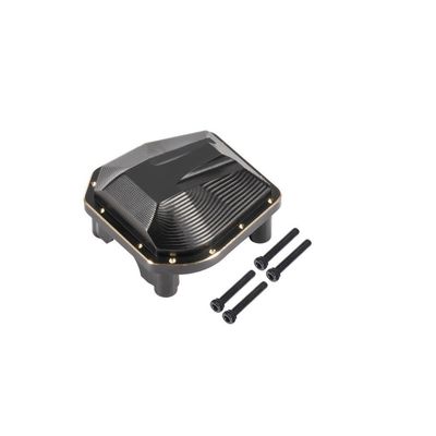 Heavy Duty Black Brass Differential Cover 33g Fits 1/10 Scale RC Competition Crawler PRO 4x4 Chassis Front Rear Axle Upgrade(1PCS)