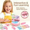 Nilez 14-Piece Dentist Pretend Play Set for Kids Doctor Kit with Educational Cards Medical Kits Role Play Game Pink Cute Cartoon Gift for Girls and Boys Baby 4 Month and up (Pig) view 2