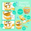 Nilez Dentist Pretend Play Set Doctor Kit with Educational Cards for Kids 14-Piece Medical Kits Role Play Game Cute Cartoon Gift for Girls and Boys (Puppy) view 3