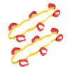 1 Pair Legged Fixed Belt, Outdoor Sport Equipment, Multiplayer Teamwork Game Interactive Toys with Elastic Foot Straps, Adjustable Hook & Loop Design for Parent - Child Activities, (6-person leggings view 2
