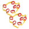 1 Pair Legged Fixed Belt, Outdoor Sport Equipment, Multiplayer Teamwork Game Interactive Toys with Elastic Foot Straps, Adjustable Hook & Loop Design for Parent - Child Activities, (6-person leggings view 3
