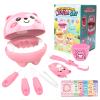 Nilez 14-Piece Dentist Pretend Play Set for Kids Doctor Kit with Educational Cards Medical Kits Role Play Game Pink Cute Cartoon Gift for Girls and Boys Baby 4 Month and up (Bear) view 1