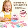 Nilez 14-Piece Dentist Pretend Play Set for Kids Doctor Kit with Educational Cards Medical Kits Role Play Game Pink Cute Cartoon Gift for Girls and Boys Baby 4 Month and up (Bear) view 2