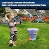 Foldable Ball Blaster Ammo Bucket+100 000 Pieces Bullet, Portable Splatter Blaster Accessories, Gun Ammo Container with Strainer, Large Capacity Tub for 10,000 Bullet, for Ages 14+ (Yellow) view 4