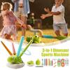 Spin-ning Dinosaur Jump Toy - 3-in-1 Dinosaur Rocket Launcher, & Musical Jumping, with Remote Control 4 Dino Rockets, Indoor & Outdoor Sports Boys Girls Gift view 2
