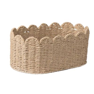 Small Storage Basket, versatile, functional,  ergonomic compact Cute Woven Nursery Bins, & Boxes Dresser Bathroom, Entryway Table Closet Counter Sofa | Multipurpose Outdoor Indoor Utility