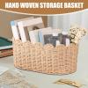 Small Storage Basket, versatile, functional,  ergonomic compact Cute Woven Nursery Bins, & Boxes Dresser Bathroom, Entryway Table Closet Counter Sofa | Multipurpose Outdoor Indoor Utility view 2