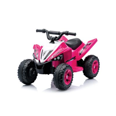 12V Kids' Ride-On ATV, Electric Car for Ages 3-6, Dual-Motor Ride-On Toy with Music Player - 2 Speed Modes, Forward/Reverse (Pink)