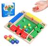 Buildopia Shut The Box Dice Game, 4-Player Family Wooden Board Table Math Games for Adults and Kids, Fun for Classroom, Home, Party, Pub & Camping Strategy Game, Travel Size view 1