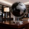 7.87" Metallic Black World Globe with Rotating Stainless Steel Stand for Adults - Elegant Adult Bookcase Decorative Home Desk Table Office Decor Book Shelf & Gifts (black, 7.87) view 3