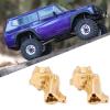 BowyTrading Brass Rear Axle Portal Housing Cover Set, Durable Outer Portal Drive Housing, Heavy Brass Upgrade for RC Crawler Cars, Improve Performance with High Accuracy Simulation Design, Per view 4