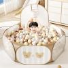 Ball Pit - Folding Playpen Play Tent,Ball Pool with Basket,for Boys Girls Indoor Outdoor Living Room Bedroom Playroom Nursery Kindergarten view 2