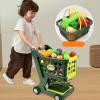 Kids Shopping Cart Play Set | Children's Shopping Cart Trolley Kit - Stable Structure Role-Playing Games,for Birthday, New Year, Christmas, Children's Day view 2