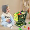 Kids Shopping Cart Play Set | Children's Shopping Cart Trolley Kit - Stable Structure Role-Playing Games,for Birthday, New Year, Christmas, Children's Day view 3