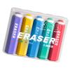 5PCS Novelty Erasers Easy Erasing Hexagon Shape for Students Sketching Learning Tools S Stationery Pencil Eraser Set view 1