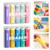 5PCS Novelty Erasers Easy Erasing Hexagon Shape for Students Sketching Learning Tools S Stationery Pencil Eraser Set view 2