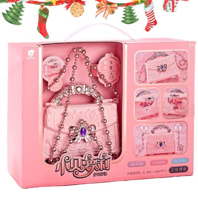 Kids Makeup Sets - Pink Carriage Shape Makeup Kits Cosmetic Sets - Portable Beauty Set Real Pretend Toys for Little Girls