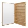 7 Tiers Wooden Display Case Wall Mount Miniature Display Case Wood Collectibles Display Shelf Box with Clear Door Wooden Display Cabinet for Collectibles Model Cars Minifigures- 19.7 x 30.7 inch view 1