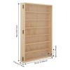 7 Tiers Wooden Display Case Wall Mount Miniature Display Case Wood Collectibles Display Shelf Box with Clear Door Wooden Display Cabinet for Collectibles Model Cars Minifigures- 19.7 x 30.7 inch view 2