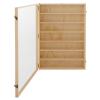7 Tiers Wooden Display Case Wall Mount Miniature Display Case Wood Collectibles Display Shelf Box with Clear Door Wooden Display Cabinet for Collectibles Model Cars Minifigures- 19.7 x 30.7 inch view 3