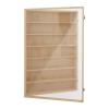 7 Tiers Wooden Display Case Wall Mount Miniature Display Case Wood Collectibles Display Shelf Box with Clear Door Wooden Display Cabinet for Collectibles Model Cars Minifigures- 19.7 x 30.7 inch view 4