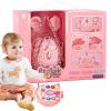Makeup Sets , Princess Pink Carriage Shape Cosmetic Sets Makeup Kits, Portable Beauty Set Real Pretend Toys for Little Girls view 1