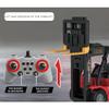 BICRKTOMXY RC Forklift Truck, 1:24 Scale 11CH RC Heavy-Duty Construction Vehicle Model with Spray Mist, LED Lights & Sound Effects, Indoor and Outdoor Play, Gift for Adults (Red) view 4
