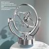 Eujgoov Perpetual Motion Ball Toy, Magnetic Swing Balance Ball with USB Powered LED Lights, Science Learning Tool for Home and Office Decoration view 3