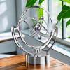 Eujgoov Perpetual Motion Ball Toy, Magnetic Swing Balance Ball with USB Powered LED Lights, Science Learning Tool for Home and Office Decoration view 4