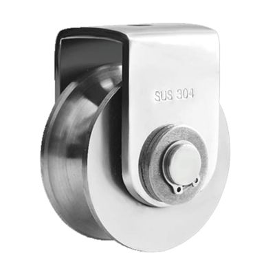 ZUXOCY Pulley U Wheel Pulley 304 Stainless Steel Track Wheel Loading 660lb Capacity Removable U Wheel Pulley Block
