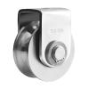 ZUXOCY Pulley U Wheel Pulley 304 Stainless Steel Track Wheel Loading 660lb Capacity Removable U Wheel Pulley Block view 1