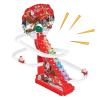 Electric Climbing Santa  Track Racing Stair Toy Festive Playset with Led Lights and Music, Perfect for Boys, Girls, and Children, Ideal for Holiday Fun, Parties, Friends, Festive Indoor Entertainment view 1