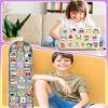 100 Pcs Cute Stickers for Kids, Water Bottle Stickers for Kids Waterproof, Vinyl Laptop Kid Sticker Pack, Kid Classroom Prizes for Elementary Students - No Repetition view 3