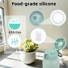 4pcs Baby Bottle Warmer Accessories Set Compatible with Momcozy, BPA-Free Silicone Stopper Gasket and Seal Rings Replacements for 17oz/500ml Portable Baby Portable Bottle Milk Warmer Parts view 4