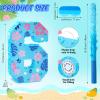 Tasdurian Hawaii Number 6 Piata 16 Inch Blue Tropical Theme Piata with Stick Blindfold Confetti for Birthday Party Supplies Decorations Anniversary Celebration view 2