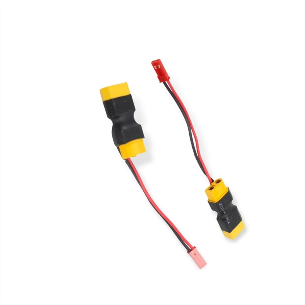 Three XT60 Male to JST Female/JR Straight-Plug Power Adapter connectors for Remote Control Model Charger Accessories. distintivo(3Pc XT60 -JST Female)