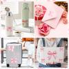 12 Sheets Pink Bow Wall Decor Stickers, 69pcs Pink Wall Decals Peel and Stick, Bow Themed Room Decals Decor for Bedroom Home Party Nursery view 3