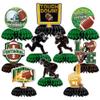 10PCS Football Party Decorations Table Centerpiece Decor 3D Double Side Honeycomb Centerpiece for Football Birthday Party Game Day Bowl Party Decorations Supplies view 1