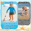 1 Pack Sand Sifter with Seashell Bags - 21.6"~33" Adjustable Shark Tooth Sifter for The Beach Seashell Collecting, Mesh Shovel Scooper with Retractable Handle, Beach Toys for Adults Family Kids view 2