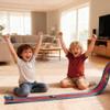 Flexible Race Car Track,13Ft Flex Tracks Starter Set with 4 Suction Cups & 4 Racecars Compatible with Diecast 1/64th Car for Ages 3 & Up Classic Double Track Portable Racetrack (13FT, Blue) view 4