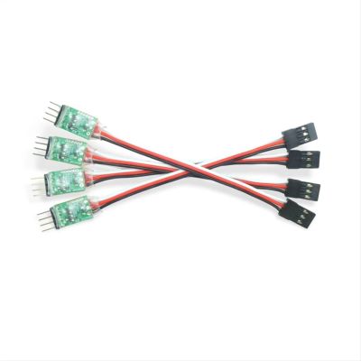 New Control line JR for Dupont Head Module Light Switch Panel System Turn on/OffJR Plug for RC Car Vehicle Fixed Wing Aircraft Part distintivo(4pcs)