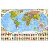 1000 Piece Political World Map Jigsaw Puzzle for Adults Teenagers, 197 Countries with International World Flags, Educational Geographic Toy, Brain Boosting Activity & Global Awareness Gift view 1